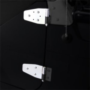Jeep Wrangler Door Hinge Kit - Front - Rugged Ridge - Stainless Steel - Stainless Steel - `87-`06